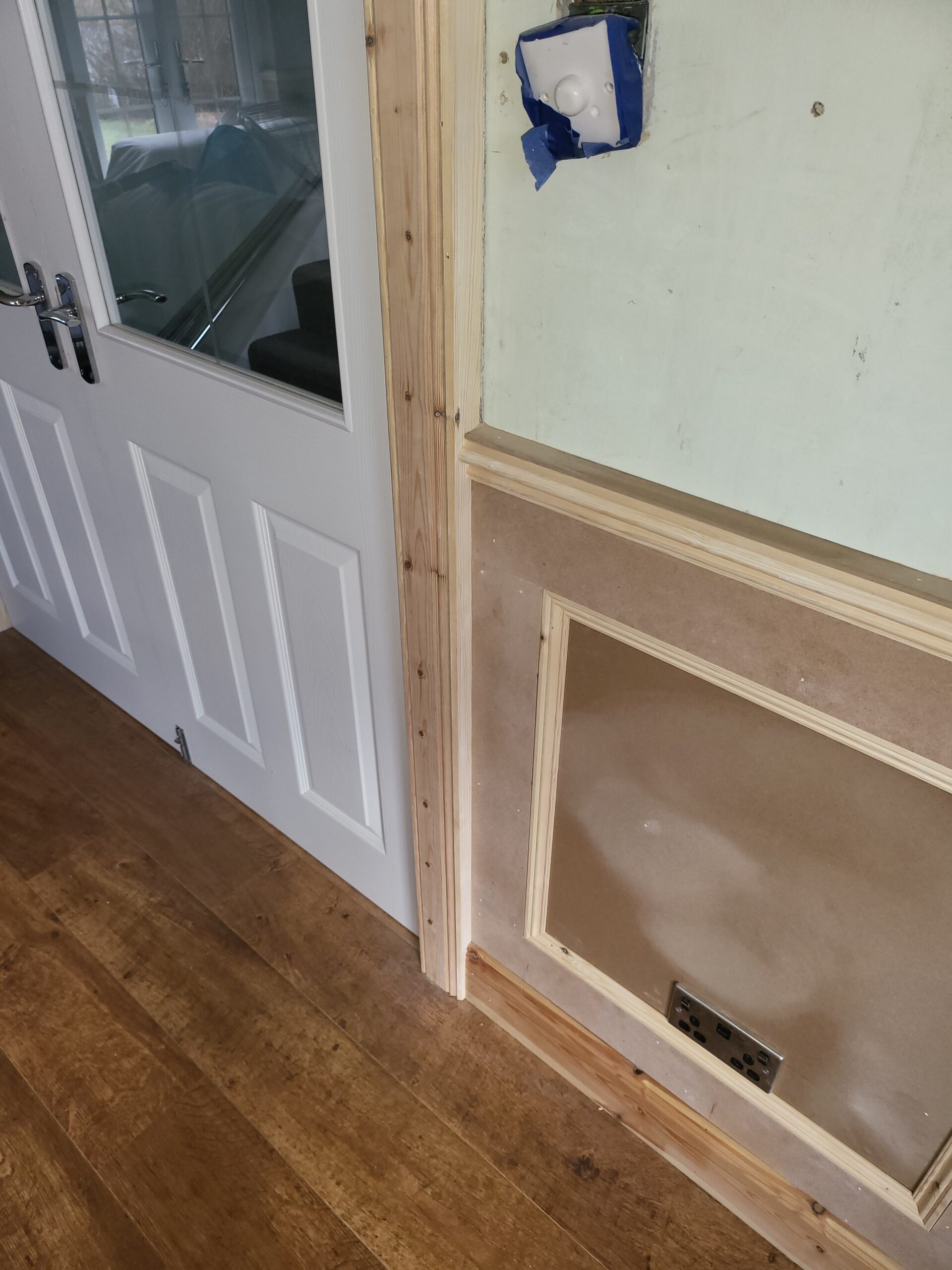Feature wall panelling Scottish Borders