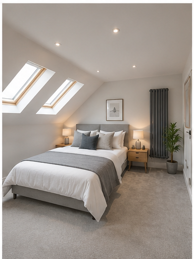 Completed loft conversion West Lothian