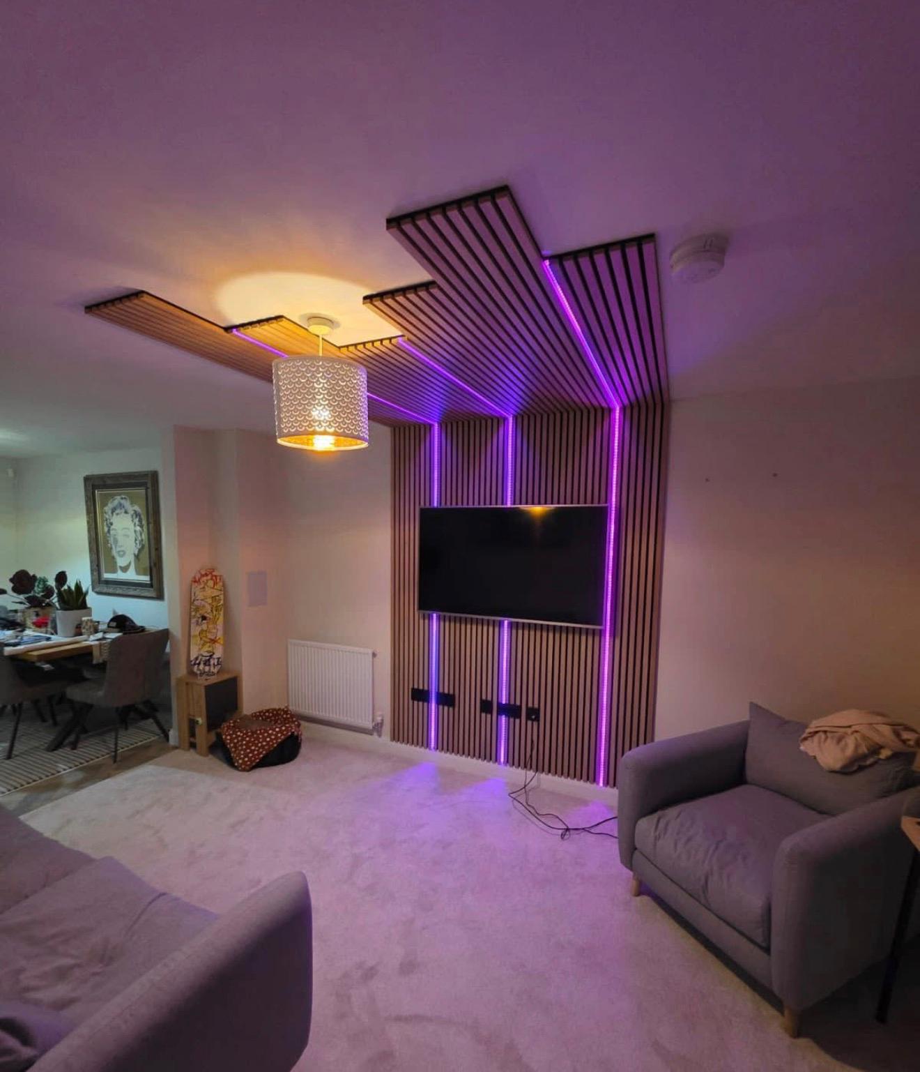 Media wall installation East Lothian